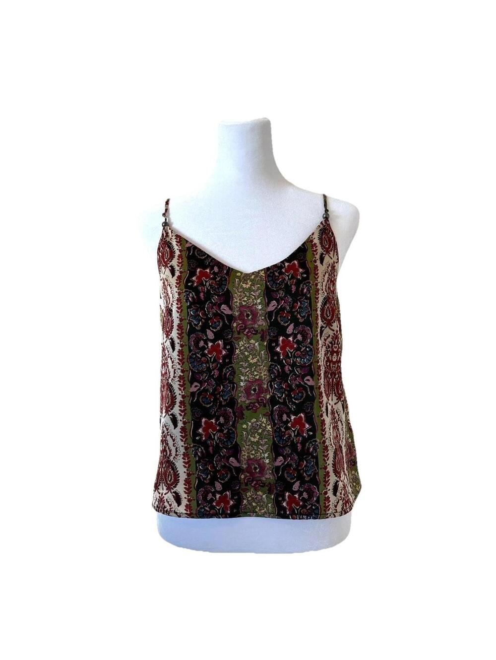 Joie Womens Extra Small Bohemian Chi Sleeveless Blouse Top